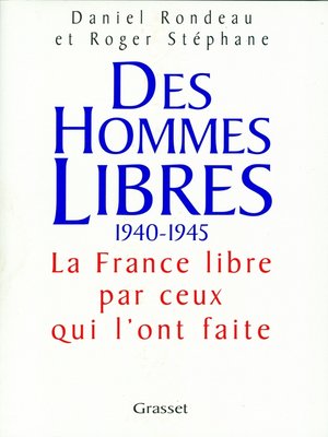 cover image of Des hommes libres